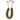 Loan Necklace olive green beaded necklace glossy beads with gold accents earthy tone statement jewelry.
