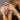 Model wearing Lolita 6 Loops Bracelet by Matte, gold wire with turquoise gemstone beads