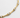 Lonet Necklace gold filled sculptural link necklace with sparkling zirconia stone accents close-up detail.