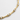 Lonet Necklace gold filled sculptural link necklace with sparkling zirconia stone accents close-up detail.