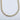 Lousa necklace by Matte, 15‑inch gold filled chain with 5 mm simulated diamond pendant on neutral background