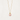 Marit Necklace in gold featuring a delicate chain and padlock pendant with a rectangular pink stone.