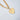 Gold plated link chain necklace by Matte, modern chunky style on white background