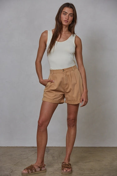 Nala reversible tank featuring the scoop neckline.