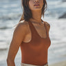 Nala reversible tank styled with casual pants.