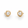 Nataka Mini Stud Earrings in clear crystal.