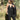 Close-up of black lurex Neir Jumpsuit fabric with subtle shimmer — Matte Concept Store