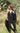 Close-up of black lurex Neir Jumpsuit fabric with subtle shimmer — Matte Concept Store