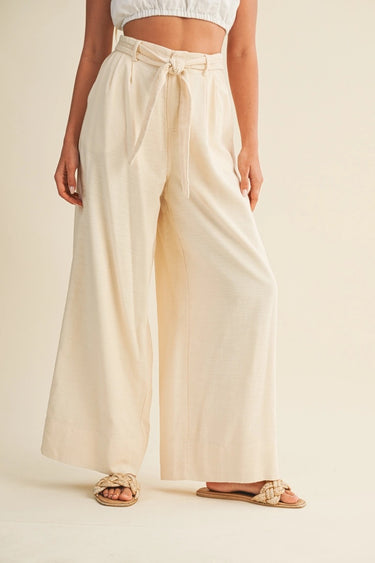 Nosara Pant – angled front view highlighting relaxed fit and flowy drape.