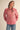 Paloma Embroidered Blouse by Matte – rouge pink blouse with tonal floral embroidery, collared neckline and relaxed fit.