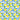 Posty Scarf with vibrant lemon print layered over blue Mediterranean tile-inspired pattern, featuring detailed citrus illustrations and ornate motifs on a lightweight square scarf.