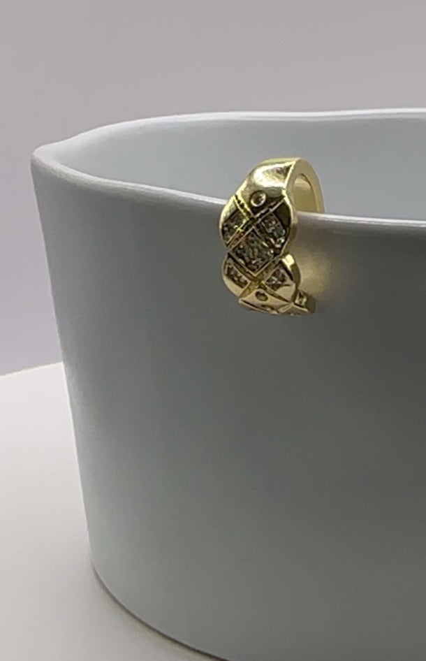 Video showing Gold Terni ear cuff set featuring star, lightning, and butterfly shapes