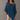 Rueth Poncho deep blue poncho top with airy drape and pointed asymmetrical hem, designed with a loose, flowing silhouette.