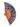 Colorful safari-inspired hand fan with hearts print and a wooden handle on a white background
