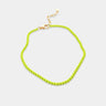 Samura anklet in yellow enamel with gold clasp by Matte
