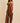 Front view of the brown Sap satin and lace matching set.