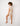 Model wearing Seaside PJ Set in beige and blush coastal print — Matte Concept Store