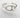 Silver open cuff bracelet with polished oval link design displayed on white stone background
