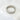 "Silver Voile ring with rectangular cut stones on marble base"