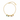 Syrath Anklet gold chain anklet with multicolor crystal charms on white background.