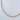 Thalion gold plated tennis necklace, delicate cubic zirconia chain by Matte