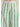 Close-up of the green striped high-rise waistband with vertical stripe detail and gathered elastic fit.