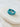Turquoise adjustable wrap ring with triple band design on white stone