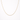 Gold chain necklace on a white background