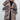 Front view of Wild Muse Leopard Cardigan with bold leopard motif in neutral knit.