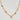 Xara necklace by Matte, gold filled chain with crystal pendant on white background