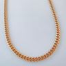 Zenith Necklace by Matte, gold filled curb chain, 14 inch plus 6 inch extender, on white background